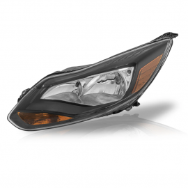 Faro Principal Izquierdo Cromado con Marco Negro, Direccional y Reflejante Ámbar Auto Magic para Focus