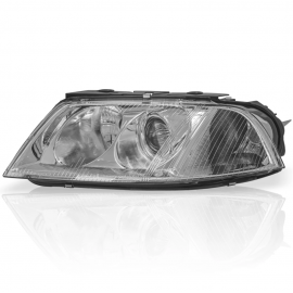 Faro Principal Izquierdo Fondo Cromado y Lupa Auto Magic para Passat B5
