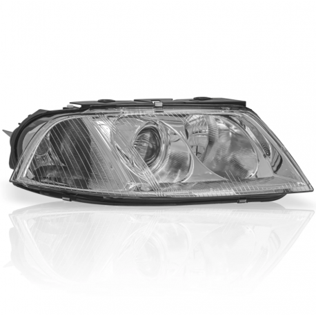 Faro Principal Derecho Fondo Cromado y Lupa Auto Magic para Passat B5