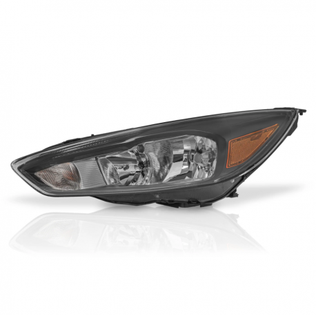 Faro Principal Izquierdo con Marco Negro y Reflejante Ámbar Auto Magic para Focus