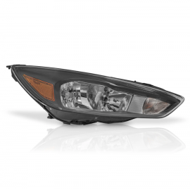 Faro Principal Derecho con Marco Negro y Reflejante Ámbar Auto Magic para Focus