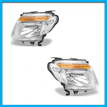 Juego de 2 Faros Principales para Ranger Auto Magic sin Focos con Reflejante Ámbar