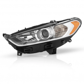 Faro Principal Izquierdo con Reflejante Ámbar y Lupa Auto Magic para Fusion