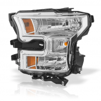 Faro Principal Izquierdo con Bisel Negro Auto Magic para Lobo 150