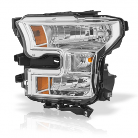 Faro Principal Izquierdo con Bisel Negro Auto Magic para Lobo 150