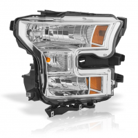 Faro Principal Derecho con Bisel Negro Auto Magic para Lobo 150