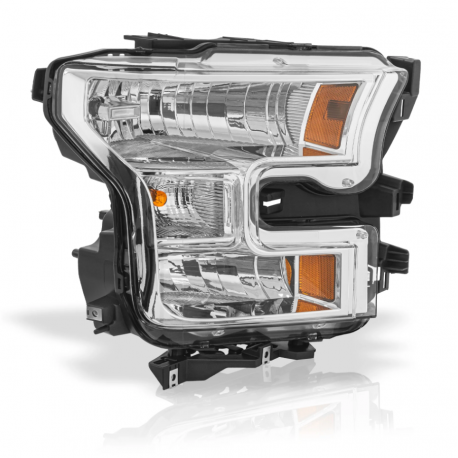 Faro Principal Derecho con Bisel Negro Auto Magic para Lobo 150