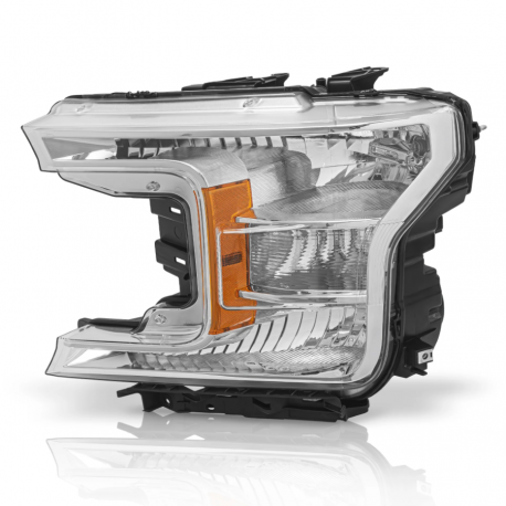 Faro Principal Izquierdo  con Bisel Cromado Auto Magic para Lobo 150