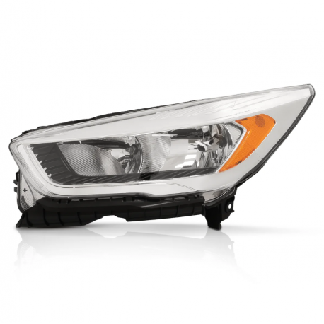Faro Principal Izquierdo con Marco Cromado y Reflejante Ámbar Auto Magic para Escape