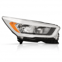 Faro Principal Derecho con Marco Cromado y Reflejante Ámbar Auto Magic para Escape