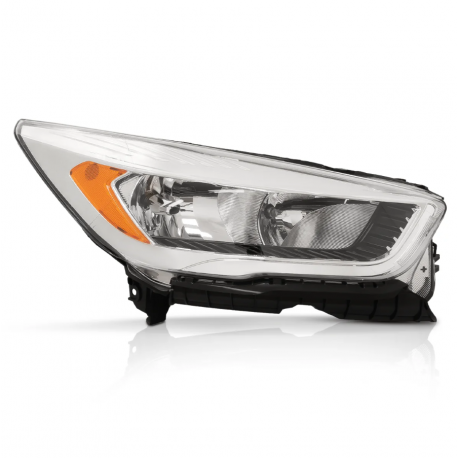 Faro Principal Derecho con Marco Cromado y Reflejante Ámbar Auto Magic para Escape