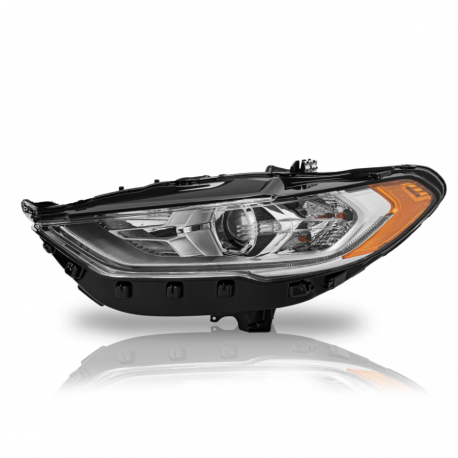 Faro Principal Izquierdo con Reflejante Ámbar, Lupa y Luz de Día Auto Magic para Fusion