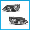 Juego de 2 Faros Principales para Golf A7 Auto Magic Eléctricos con Focos