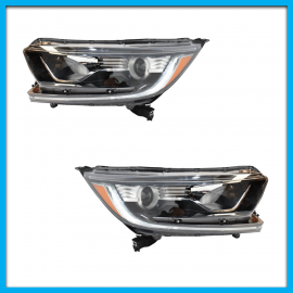 Juego de 2 Faros Principales para CR-V Auto Magic con Luz de Día y Lupa