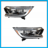 Juego de 2 Faros Principales para CR-V Auto Magic con Luz de Día y Lupa
