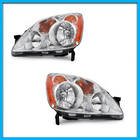 Juego de 2 Faros Principales para CR-V Auto Magic con Direccional y Reflejante Ámbar