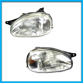 Juego de 2 Faros Principales para Chevy C1 Diforza con Mica Rayada