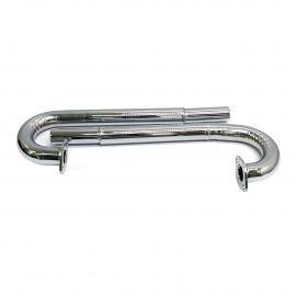 Juego de 2 de Bastones Galvanizados Largos Exhaust para Sedan, Combi, Brasilia, Safari