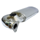 Mofle de Escape de Gases Rhino Exhaust Cromado para VW Sedan 1500, 1600, 1600i