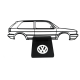 Silueta Decorativa Plástica Con Base Diseño Golf MK2