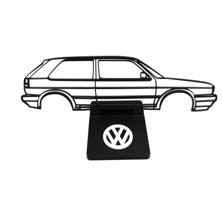 Silueta Decorativa Plástica Con Base Diseño Golf MK2