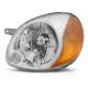 Faro Principal Izquierdo Cromado con Cuarto Ámbar Auto Magic para Atos