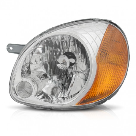 Faro Principal Izquierdo Cromado con Cuarto Ámbar Auto Magic para Atos