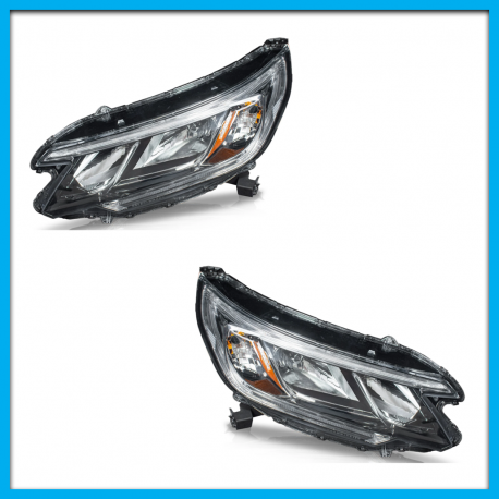 Juego de 2 Faros Principales para CR-V Auto Magic con Luz de Día
