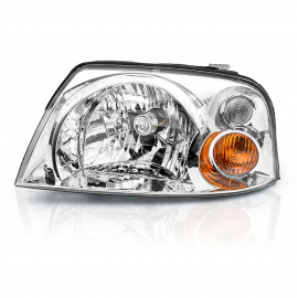 Faro Principal Izquierdo Cromado con Direccional Ámbar Auto Magic para Atos