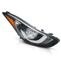 Faro Principal Derecho con Bisel Plateado y Reflejante Ámbar Auto Magic para Elantra