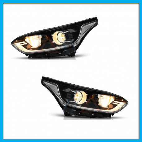 Juego de 2 Faros Principales para Forte Auto Magic con Lupa