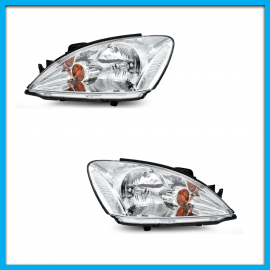 Juego de 2 Faros Principales para Lancer ES, LS Auto Magic Cromados con Direccional Ámbar