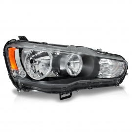 Faro Principal Derecho con Fondo Negro y Reflejante Ámbar Auto Magic para Lancer