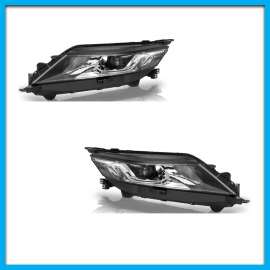 Juego de 2 Faros Principales para L200 Auto Magic con Focos de Halógeno y Lupa