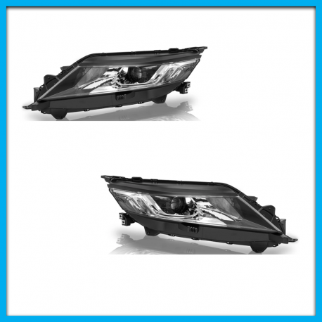 Juego de 2 Faros Principales para L200 Auto Magic con Focos de Halógeno y Lupa