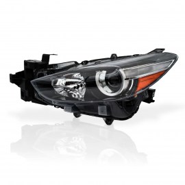 Faro Principal Izquierdo con Lupa, Direccional Blanca y Reflejante Ámbar Auto Magic para Mazda 3