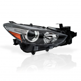 Faro Principal Derecho con Lupa, Direccional Blanca y Reflejante Ámbar Auto Magic para Mazda 3