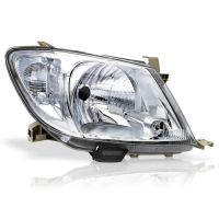 Faro Principal Derecho con Fondo Cromado y Cuarto Blanco Auto Magic para Hilux
