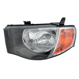 Faro Principal Izquierdo con Fondo Negro y Direccional Ámbar Auto Magic para L200