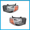 Juego de 2 Faros Principales para L200 Auto Magic con Fondo Negro y Direccional Ámbar