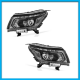 Juego de 2 Faros Principales para NP300 Frontier Auto Magic Full LED con Fondo Negro