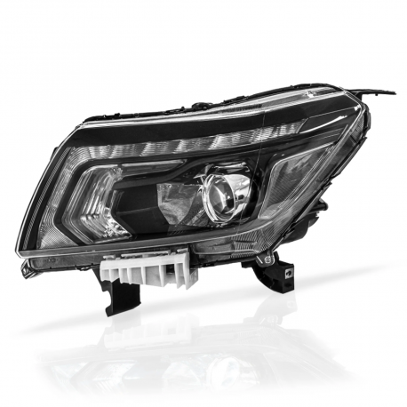 Faro Principal Izquierdo Full LED con Fondo Negro Auto Magic para NP300 Frontier