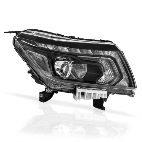 Faro Principal Derecho Full LED con Fondo Negro Auto Magic para NP300 Frontier