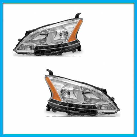 Juego de 2 Faros Principales para Sentra B17 Auto Magic con Luz de Día