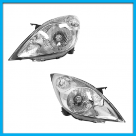 Juego de 2 Faros Principales para Spark Classic Auto Magic con Fondo Cromado