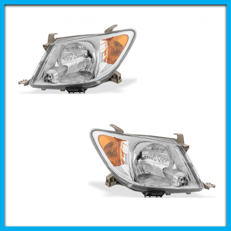 Juego de 2 Faros Principales para Hilux Auto Magic con Direccional Ámbar