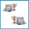 Juego de 2 Faros Principales para Hilux Auto Magic con Direccional Ámbar