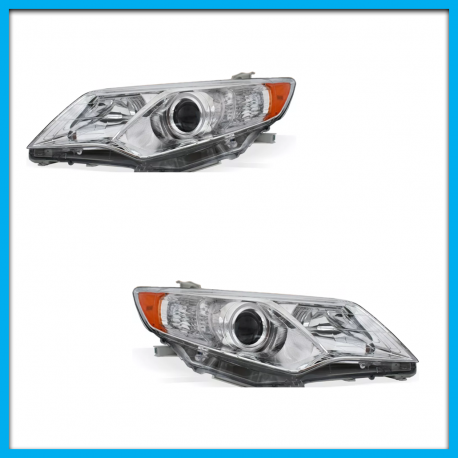 Juego de 2 Faros Principales para Camry Auto Magic con Reflejante y Lupa