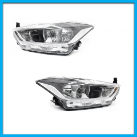 Juego de 2 Faros Principales para Kicks Auto Magic con Ajuste Eléctrico