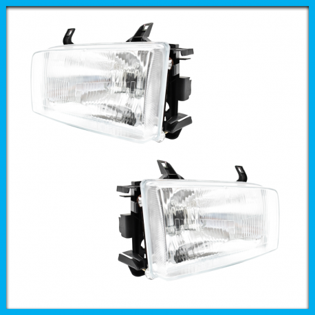 Juego de 2 Faros Principales para Eurovan Auto Magic Rayado con Fondo Cromado